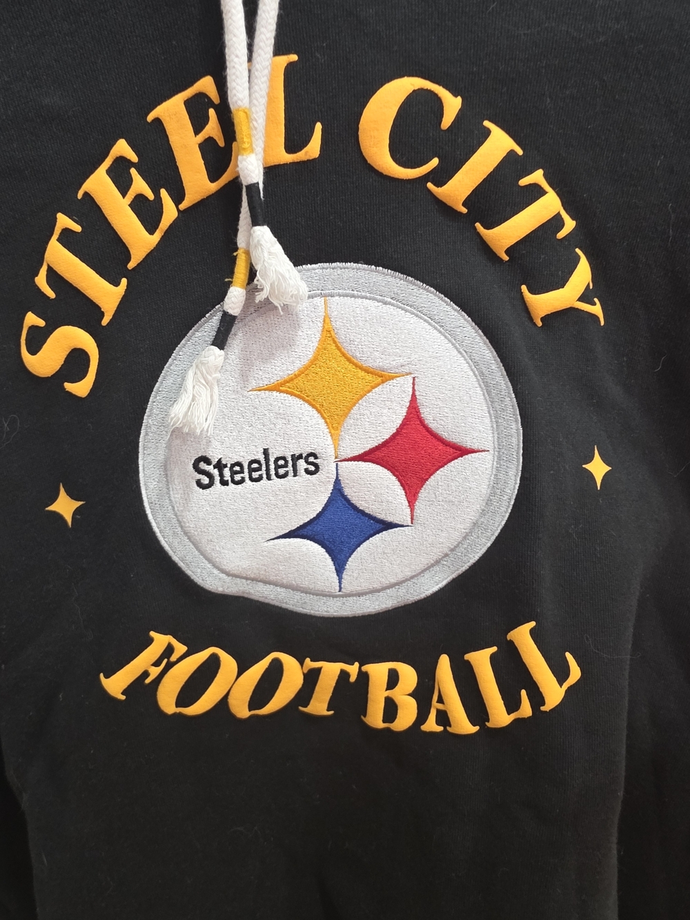 NFL Team Apparel Pittsburgh Steelers Steel City Black & Gold Hoodie &Joggers Set - Picture 9 of 10